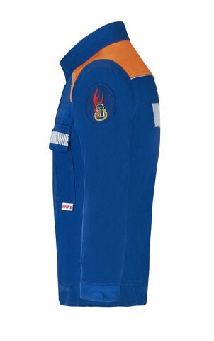 Jugendfeuerwehr-Blouson aus Baumwollmischgewebe mit segmentierter Bestreifung