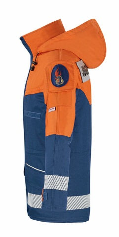 Jugendfeuerwehr-Parka incl. Fleecefutterweste per Reißverschluss zum Einzippen und separat tragbar