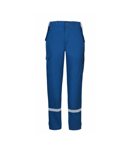 Jugendfeuerwehr-Bundhose aus Baumwollmischgewebe mit segmentierter Bestreifung